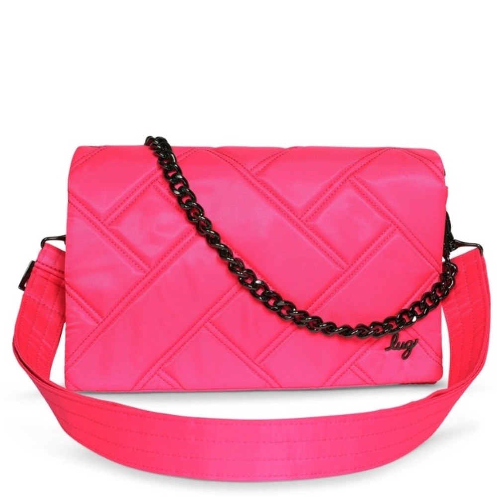 💕💕Lug Huddle 💕💕Magenta Quilted Crossbody Bag